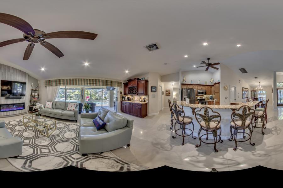 5-Foyer  Nook Family Room Panorama